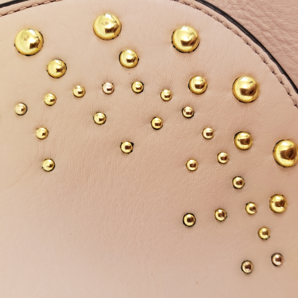 COLE HAAN Marli Studded Mini Saddle Bag / Crossbody - Picture 8 of 15